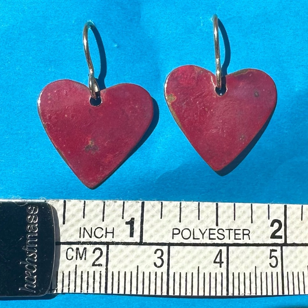 Handmade copper & brass earrings
